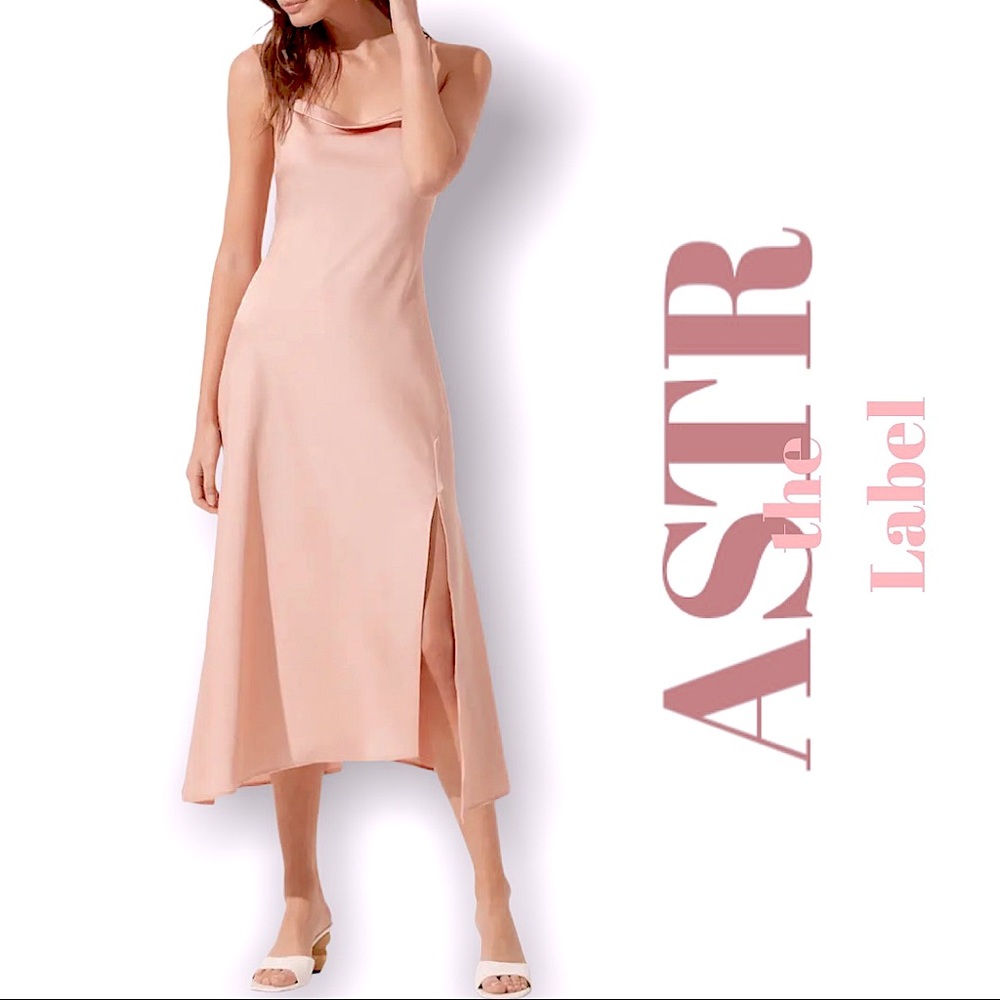 ⚡️NWT⚡️ ASTR - XL - Cowl Slip Maxi Dress